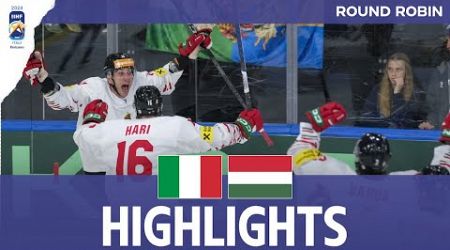 Highlights | Italy vs. Hungary | 2024 #MensWorlds Division 1A