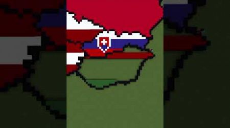 Building Hungary - Medium Scale #minecraft #flags #maps #hungary #europe #geography #skibiditoilet