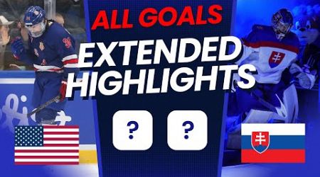 USA vs Slovakia Semifinals EXTENDED Highlights | 2024 IIHF U18 World Championship