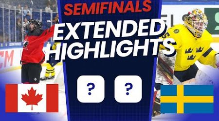 Canada vs Sweden SEMIFINALS EXTENDED Highlights | 2024 IIHF U18 World Championship