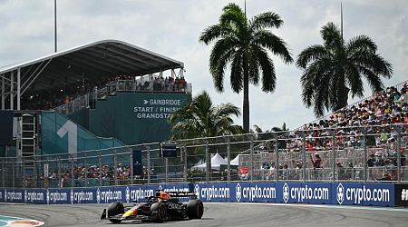 Max Verstappen finishes second behind Lando Norris in the Miami Grand Prix