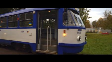 Latvia, Riga, tram 5 ride from Imanta to Baldones iela