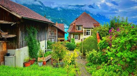 Brienz Switzerland 4K - walking in the most beautiful Swiss villages - fairytale village