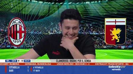 Milan - Genoa 3 - 3, l&#39;esultanza e la sofferenza di Matteo Mosconi e Gianni Solaroli