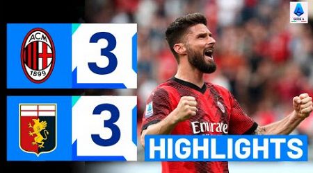 AC Milan - Genoa 3-3 Highlights | Lega Serie A TIM - 2023/2024