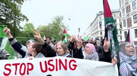 Demonstration in support of Palestine in Copenhagen, Denmark