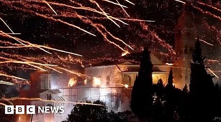 Annual 'rocket war' sees Greek churches bombarded