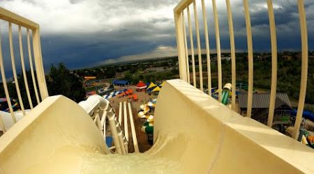 Thunder Storm Approaching While Riding The Peaks at Water World!