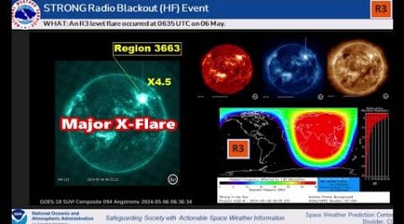 Major X-Flare - R3 (Strong) HF Radio Blackout Event 06 May, 2024