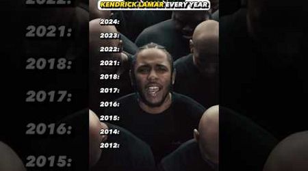Kendricks BEST song every year #kendricklamar #notlikeus #rap #review #hiphop #diss