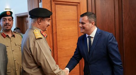  Home Affairs Minister meets with Eastern Libya military leader Khalifa Haftar 