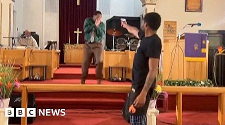 Watch moment US pastor survives shooting attempt during sermon