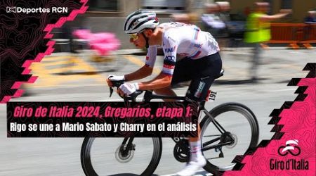 Giro de Italia 2024, Gregarios, etapa 1: Rigo se une a Mario Sabato y Charry