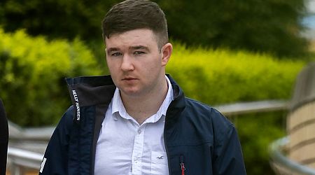 Young man on trial for throwing firebomb through window of home of family who reared him