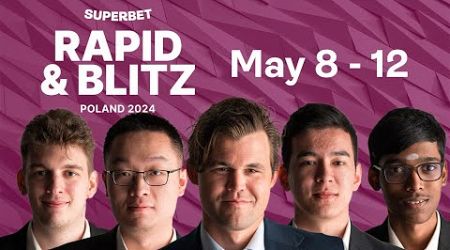 Superbet Rapid &amp; Blitz Poland 2024: Day 1 | #GrandChessTour