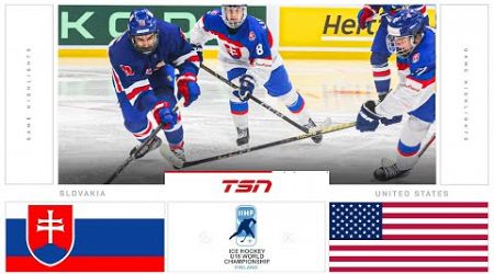United States vs Slovakia FULL HIGHLIGHTS | 2024 U18 Men&#39;s Worlds