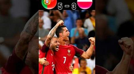Portugal vs Poland Euro 2016 semi final penalty shootout #football #youtube #shorts