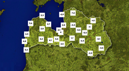 Record-cold May 9 morning in Latvia