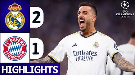 Real Madrid vs Bayern Munich (2-1) | All Goals &amp; Extended Highlights | UEFA Champions League 2023/24
