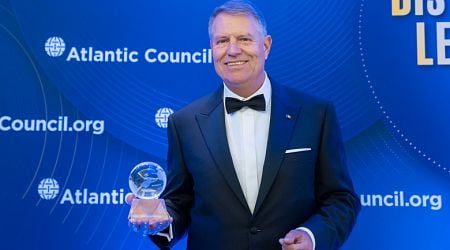 Iohannis received the Distinguished International Leadership award