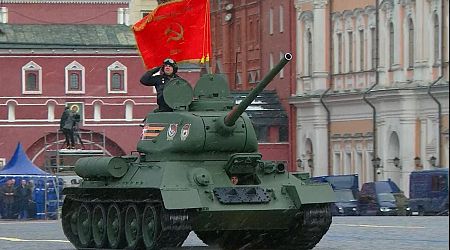 Russia Victory Day parade: Only one tank on display as Vladimir Putin says country is going through 'difficult period'