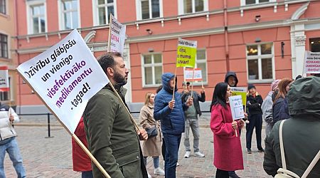 Protesters rally for better cystic fibrosis care in Latvia