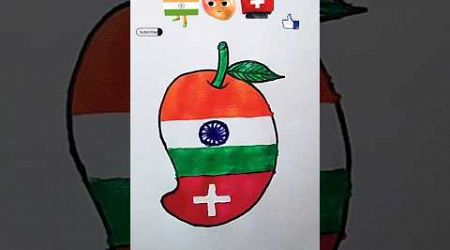 jana gana mana | national anthem India Switzerland flag #shorts #viralart #janaganamana