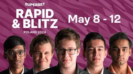 Superbet Rapid &amp; Blitz Poland 2024: Day 2 | #GrandChessTour