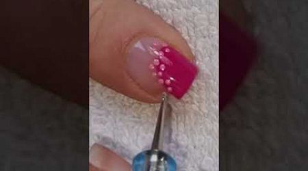 Pink Flower Nail Art | Easy Nails At Home | #naildesign