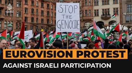Thousands in Sweden protest Israel participating in Eurovision song contest | AJ #Shorts