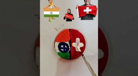 India vs Switzerland #art #video #trending #viralshorts #republicday