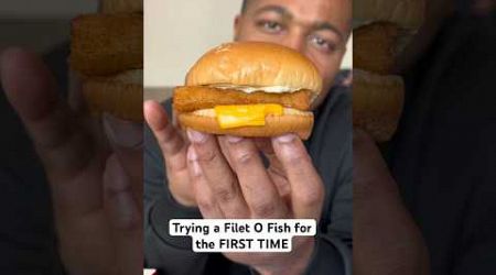 FIRST TIME Trying a Filet O Fish #foodie #foodvlog #foodblogger #mcdonalds #foodreview #fastfood #w