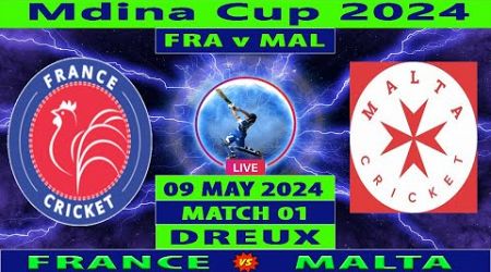 France vs Malta | FRA vs MAL | 1st T20I Match of Mdina Cup 2024 | Cricket Info Live