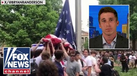Frat brother who helped save American flag during anti-Israel protest speaks out