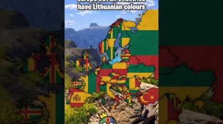 Europe but all countries have Lithuanian colours #europe #geography #mapping #fyp #lithuania #india