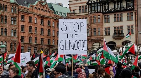 Thousands in Sweden protest Israel participating in Eurovision song contest
