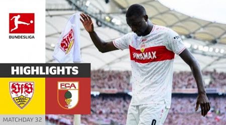 Serhou Guirassy Tor | VfB Stuttgart gegen Augsburg 1:0 Highlights Heute Spiel | Bundesliga 2023/24