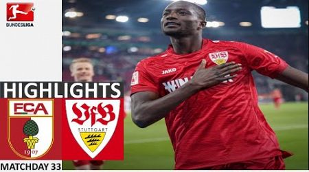 FC Augsburg vs VfB Stuttgart 0-1 Highlights Goals | Bundesliga 2023/24