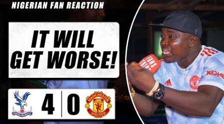 CRYSTAL PALACE 4 - 0 MANCHESTER UNITED ( Henry - NIGERIAN FAN REACTIONS) - Premier League 2023-24