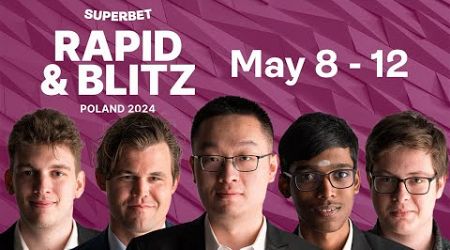 Superbet Rapid &amp; Blitz Poland 2024: Day 4 | #GrandChessTour