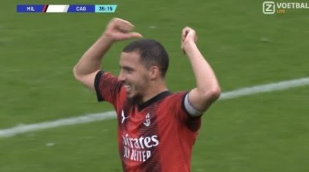 Ismael Bennacer Goal, AC Milan vs Cagliari (2-1) Goals and Extended Highlights