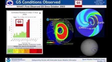 Extreme (G5) Geomagnetic Storm Alert - The Biggest Solar Storm in Almost 20 Years is Underway Now
