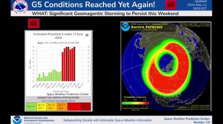 G5 (Extreme) Conditions Reached Yet Again - Significant Geomagnetic Storming To Persist This Weekend