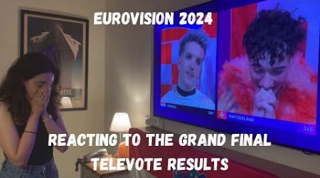 EUROVISION 2024 - REACTING TO THE GRAND FINAL TELEVOTE RESULTS (CONGRATS SWITZERLAND!)