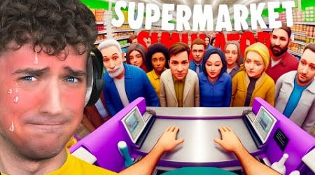 There Are WAY TOO MANY Customers! (Supermarket Simulator)