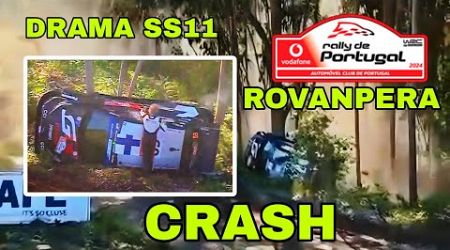 KALLE ROVANPERA CRASH IN SS11 | WRC RALLY DE PORTUGAL 2024