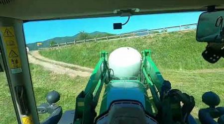 Cab View | John Deere 6R | Silage Bale Driving in Slovenia | Part 2