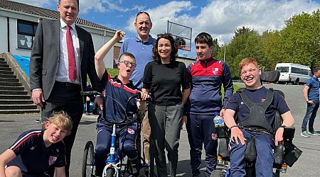 St Bernadette's Special School presented with new mobility trike