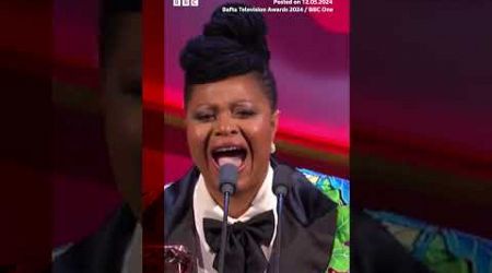 Gbemisola Ikumelo takes the TV Bafta for best female performance in a comedy. #BlackOps #BBCNews