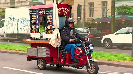 Turkish grilled Sandwiches on a Moped | Street Food Berlin Germany